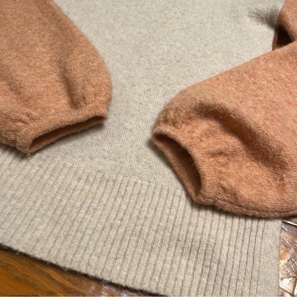 Madewell Merino Wool Alpaca Blend Colorblock Payton Sweater in Coziest Yarn S - Picture 7 of 13